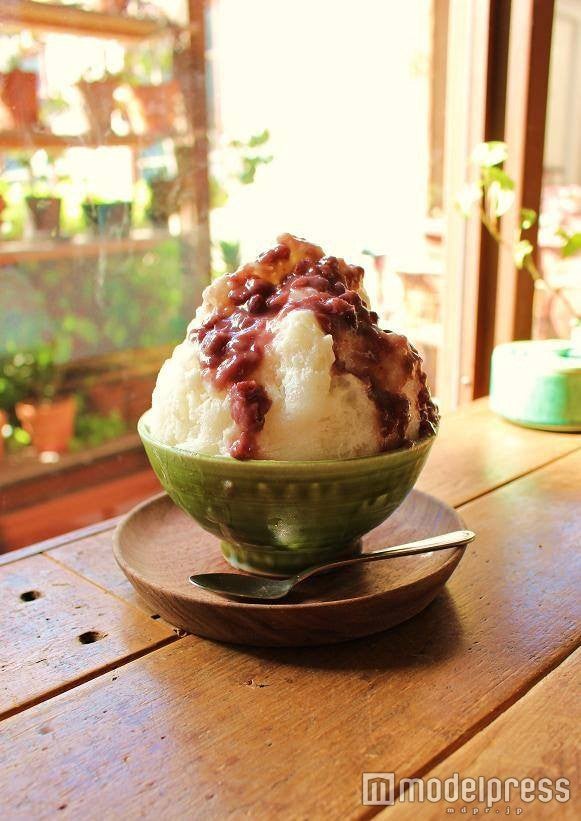 火入れしていない自家製の生甘酒を使った「甘酒＆小豆かき氷」／画像提供：森森舎