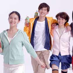 武井咲のCM撮影風景