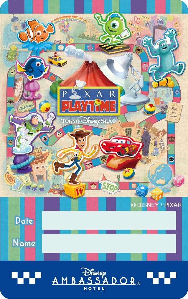 ディズニーアンバサダーホテル滞在記念のカード（表面） （C）Disney（C）Disney／Pixar