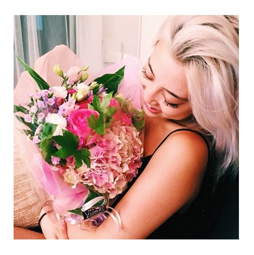 もらった花束も公開／植野有砂オフィシャルブログより（Ameba）