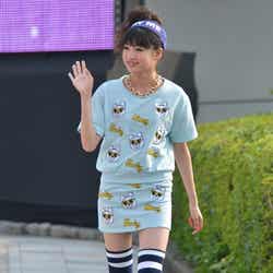 ランウェイをウォーキングした“ゆうみん”こと志田友美