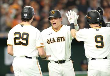 巨人 連敗3でストップ 大城が先制V3ラン 今季初先発の赤星3勝目 大勢は久々登板で1回無失点で2K