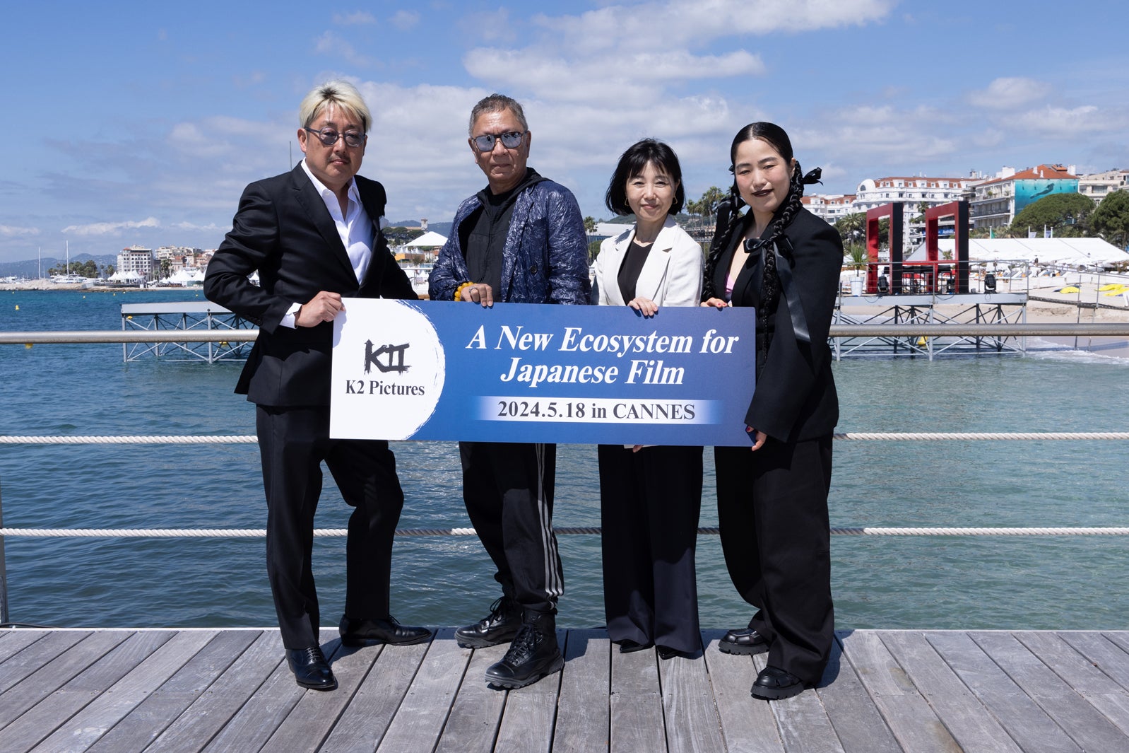 紀伊宗之、三池崇史、⻄川美和、ゆりやんレトリィバァ「K2 Pictures 記者会見」（C）Kazuko Wakayama