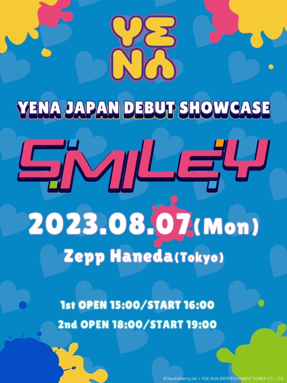 チェ・イェナ「YENA JAPAN DEBUT SHOWCASE “SMILEY”」キービジュアル（提供写真）