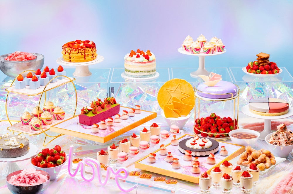 “韓国×いちご”スイーツビュッフェ、コンラッド大阪で ダルゴナにトゥンカロン…トレンドも意識