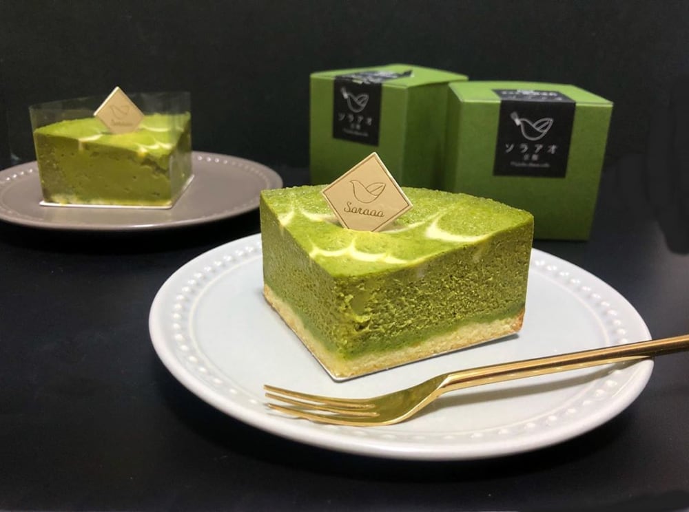 京都の宇治抹茶を利用した本格ケーキ