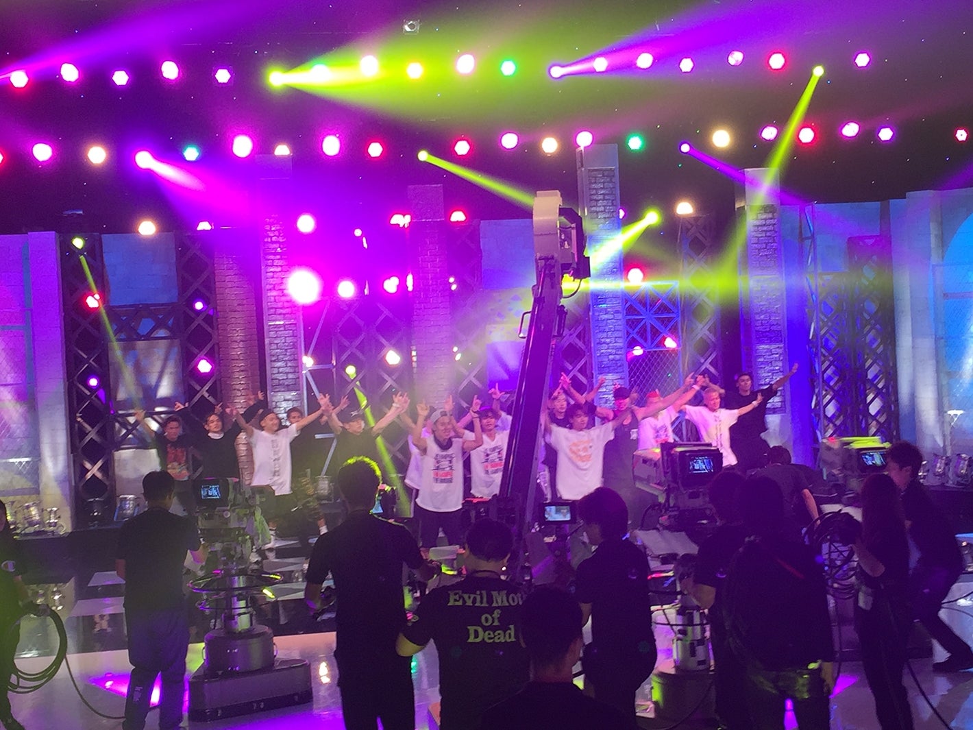 リハーサル中のTHE RAMPAGE from EXILE TRIBE （画像提供：テレビ朝日）