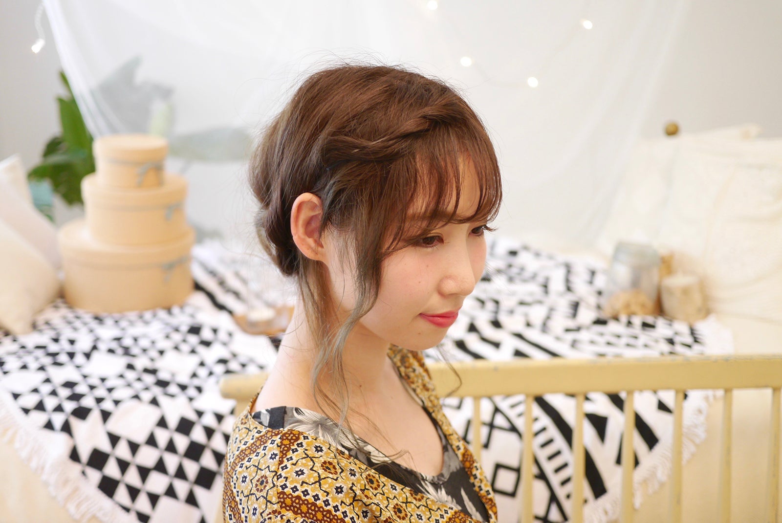 ハーフアップアレンジ