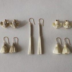 大人女子におすすめ!かぎ針編みでできたシンプルで上品なピアス