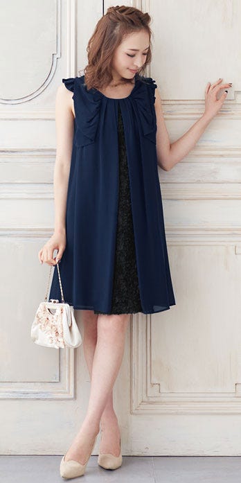 2wayシフォンドレスワンピース「Pierrot」6,980円(税込)