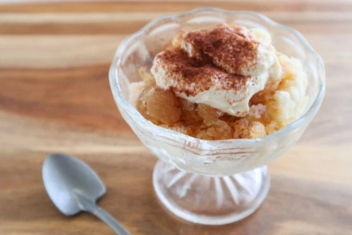 ティラミスかき氷風デザート