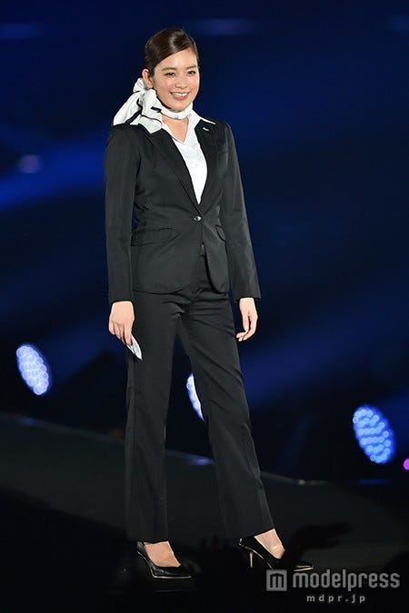 筧美和子、キャビンアテンダントに扮する「高校生の頃なりたかった」<TGC北九州2015>【モデルプレス】