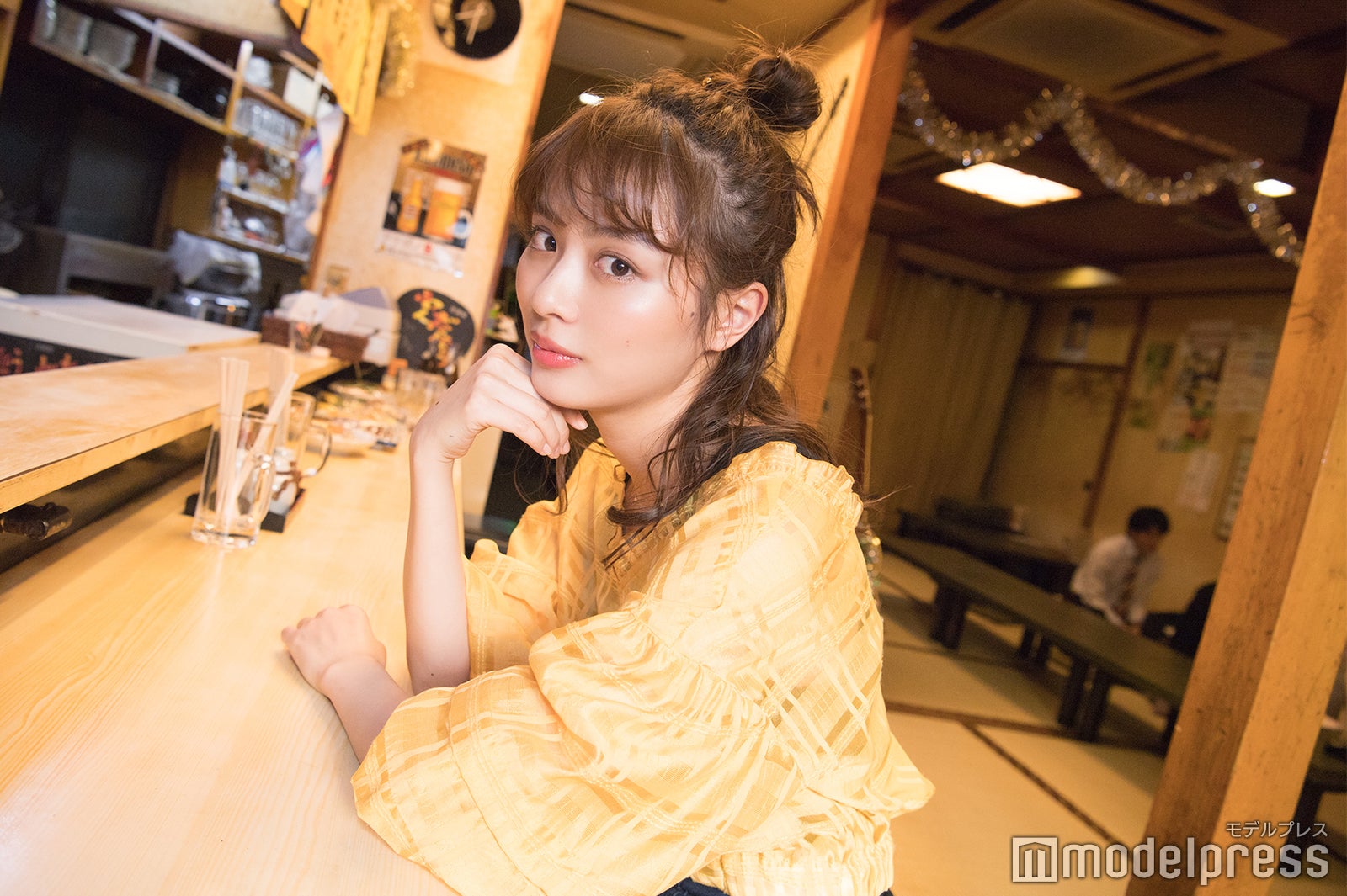 インタビューは「居酒屋わんだほう」店内で実施（C）モデルプレス