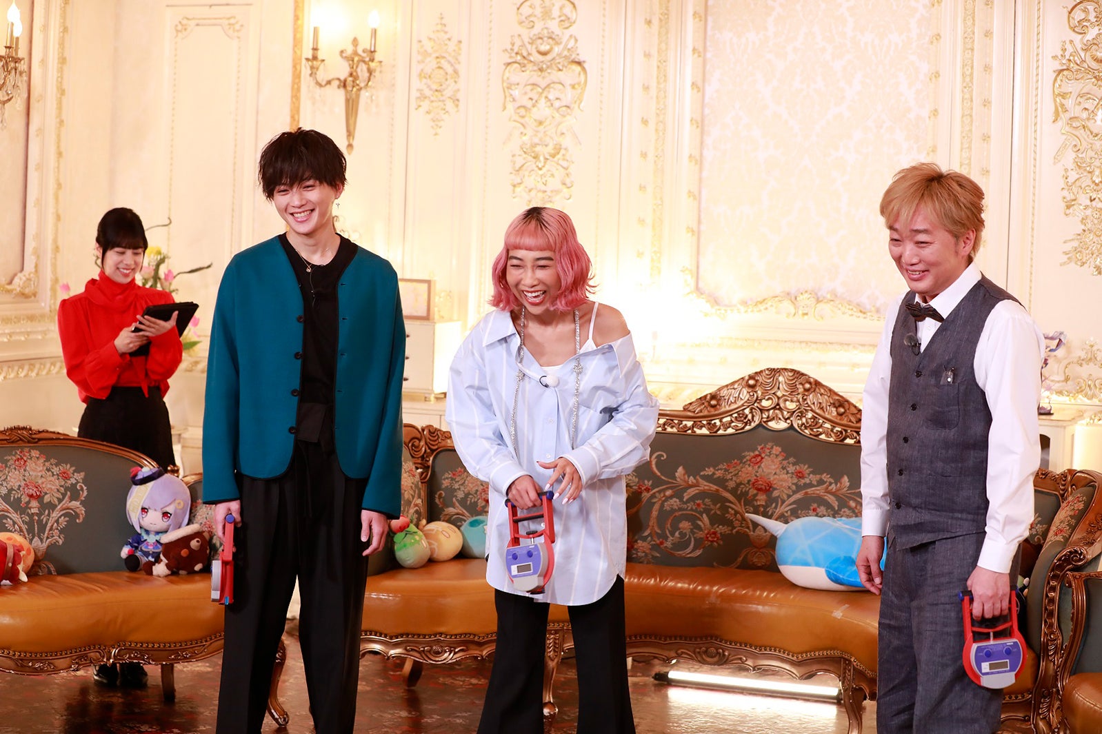 いわたまあり、八木勇征、青山テルマ、小沢一敬（C）BS朝日