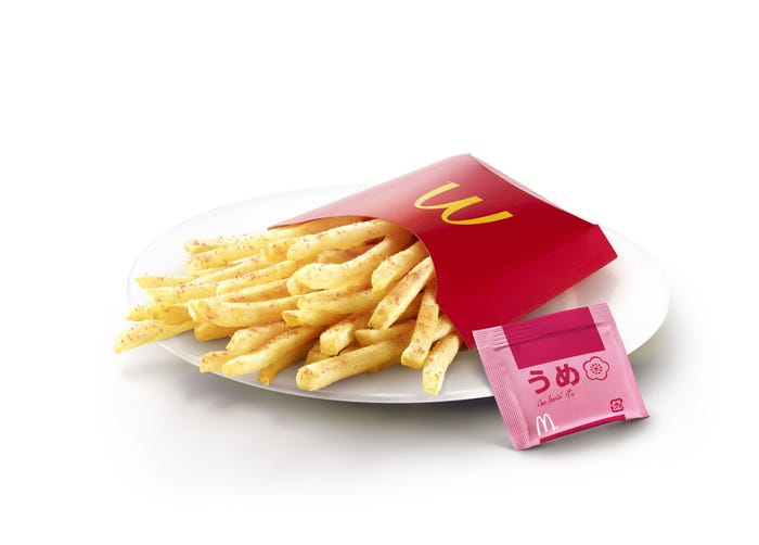 シャカシャカポテトうめ ポテト 単体価格+30円(税込)/画像提供:日本マクドナルド株式会社