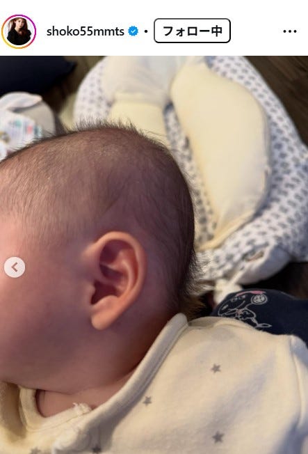 双子の弟の耳/中川翔子Instagramより