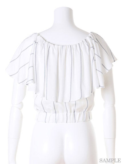 オフショルフリルブラウス「snidel」10,152円(税込)
