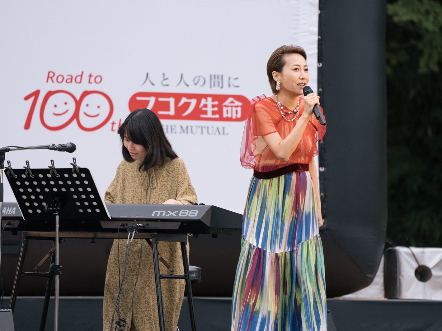 一青窈「cinema bird in 熊本小国 2023」の様子（提供写真）