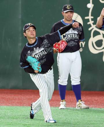 阪神・高橋遥人 巨人・井上温大と“Wはると”で練習 初球宴へ「緊張しています」日本ハム・水野との対決熱望