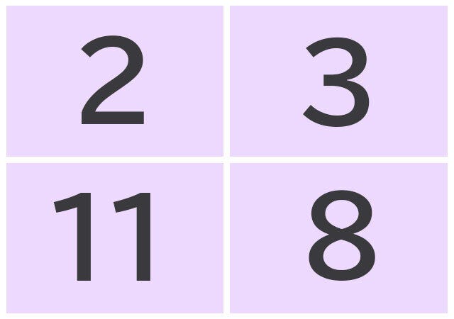 数字が並んだイメージ