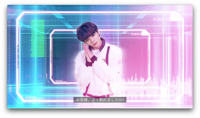 案内人の鶴房汐恩「JO1 Live Streaming Concert 『STARLIGHT DELUXE』」VTRパート(C)LAPONE ENTERTAINMENT