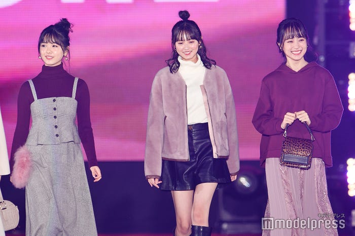 筒井あやめ、遠藤さくら、賀喜遥香 (C)モデルプレス