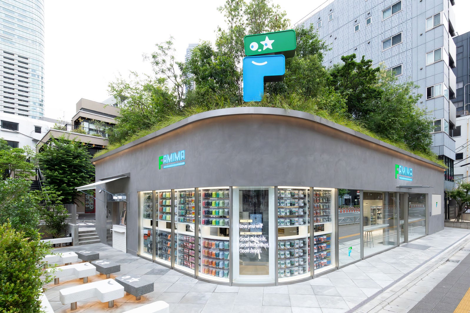 ファミリーマート初の旗艦店「FAMIMA PARK AZABUDAI」（提供画像）