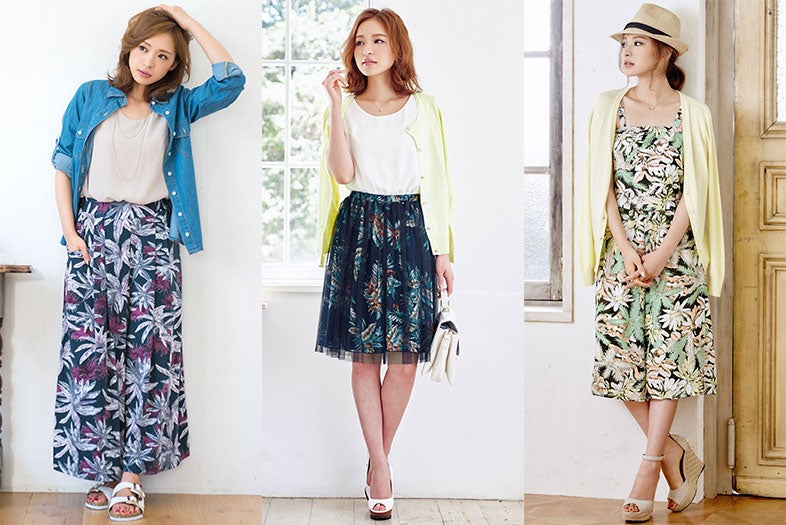 「ボタニカル柄」で作るサマーな大人ゆるかわスタイル