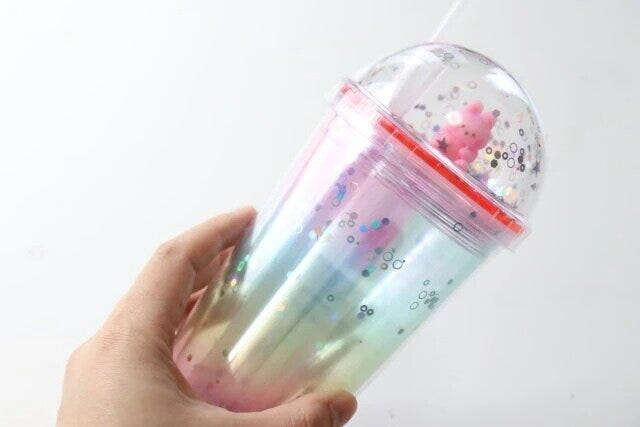 ダイソー　ストロー付タンブラー（520mL）