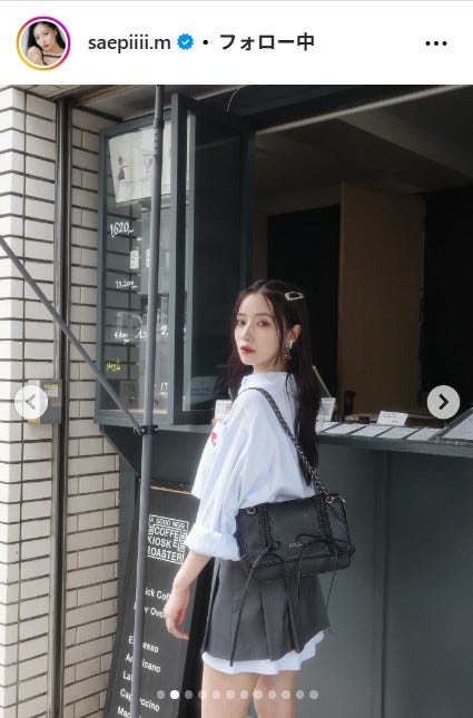 村瀬紗英Instagramより