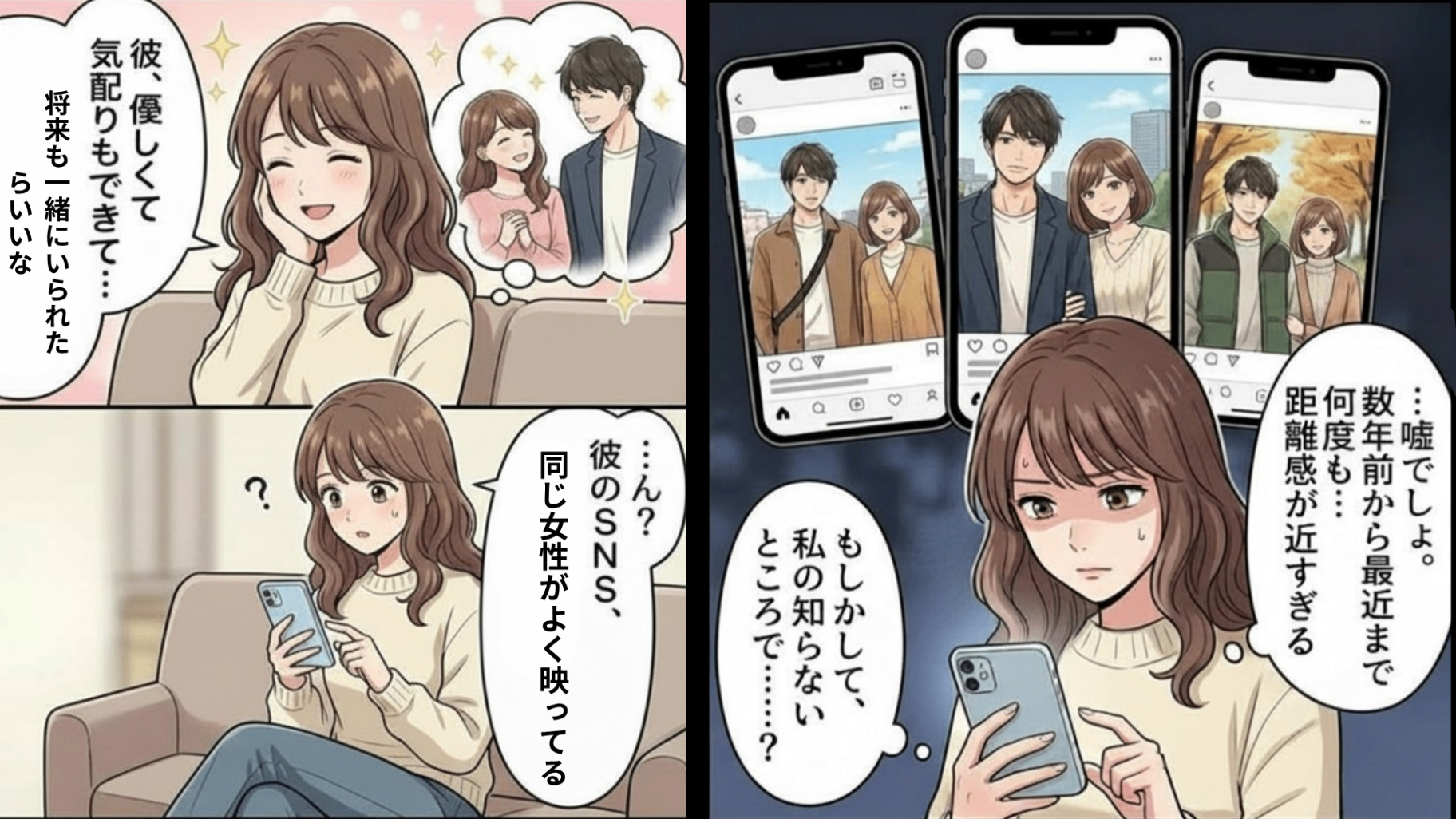 【衝撃ラスト】「実は結婚しているんだ」合コンで出会った彼氏。SNS投稿を遡ると...【信じられない事実】が発覚して！？