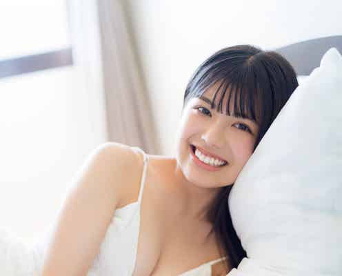 「ミスヤングマガジン2023」松田実桜、くっきり美谷間に釘付け