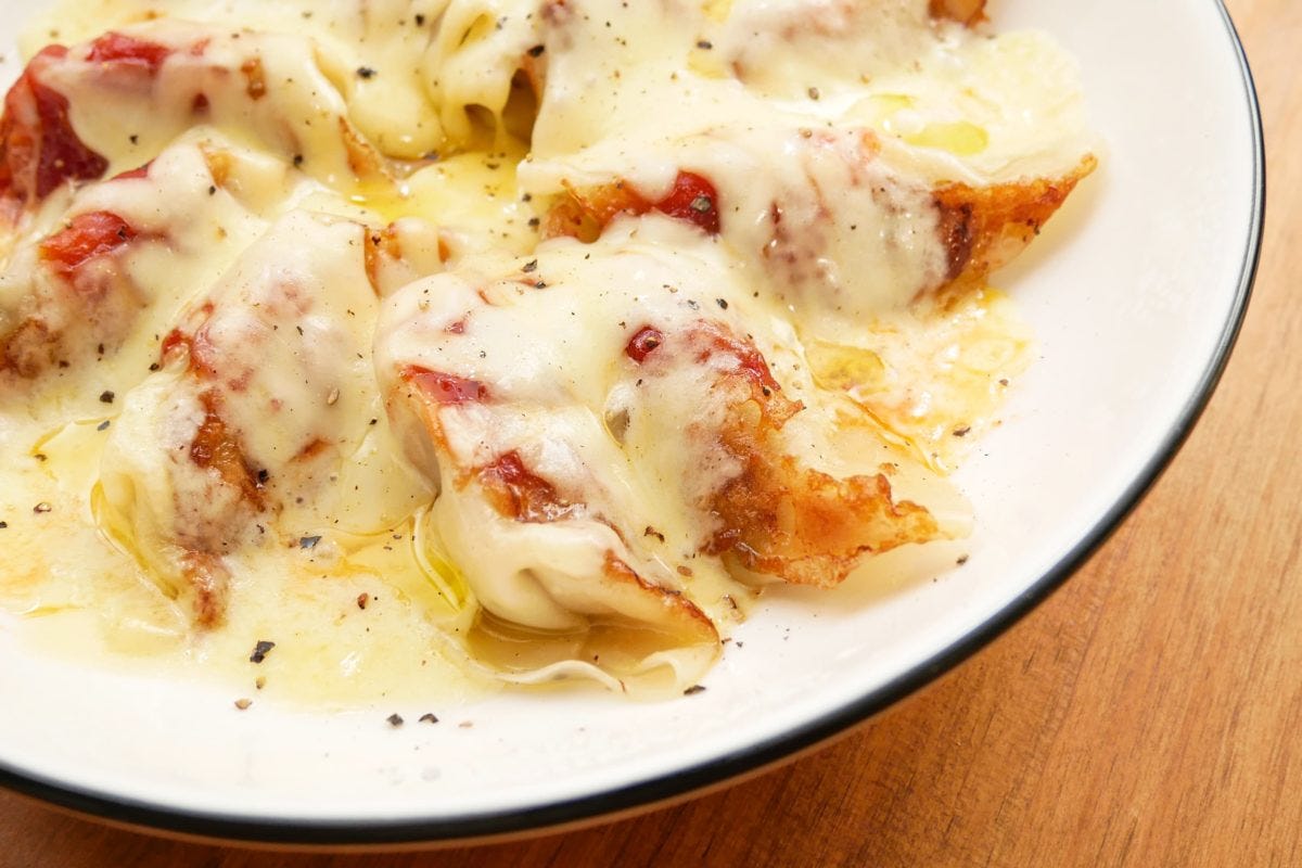 レンジでギョーザ