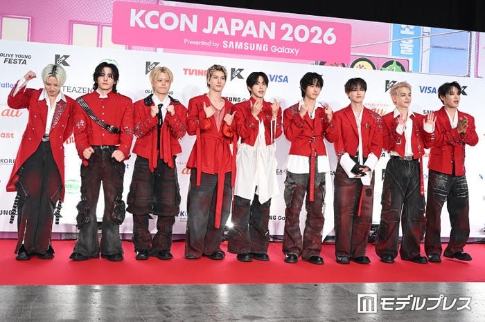 JO1/川尻蓮、川西拓実、木全翔也、金城碧海、河野純喜、佐藤景瑚、白岩瑠姫、豆原一成、與那城奨(C)モデルプレス