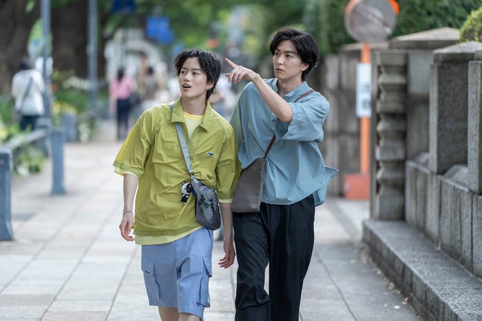 奥智哉、稲葉友「みなと商事コインランドリー2」第9話より(C)缶爪さわ・椿ゆず/KADOKAWA/「みなと商事コインランドリー2」製作委員会