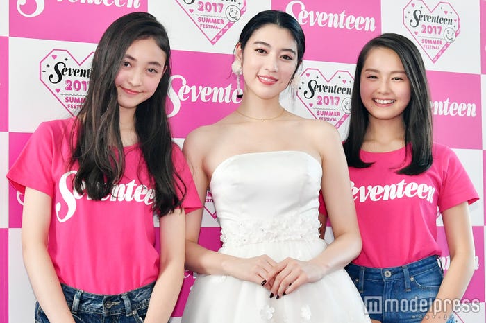 宮野陽名、三吉彩花、箭内夢菜(C)モデルプレス