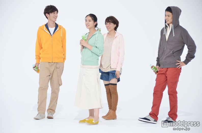 武井咲のCM撮影風景