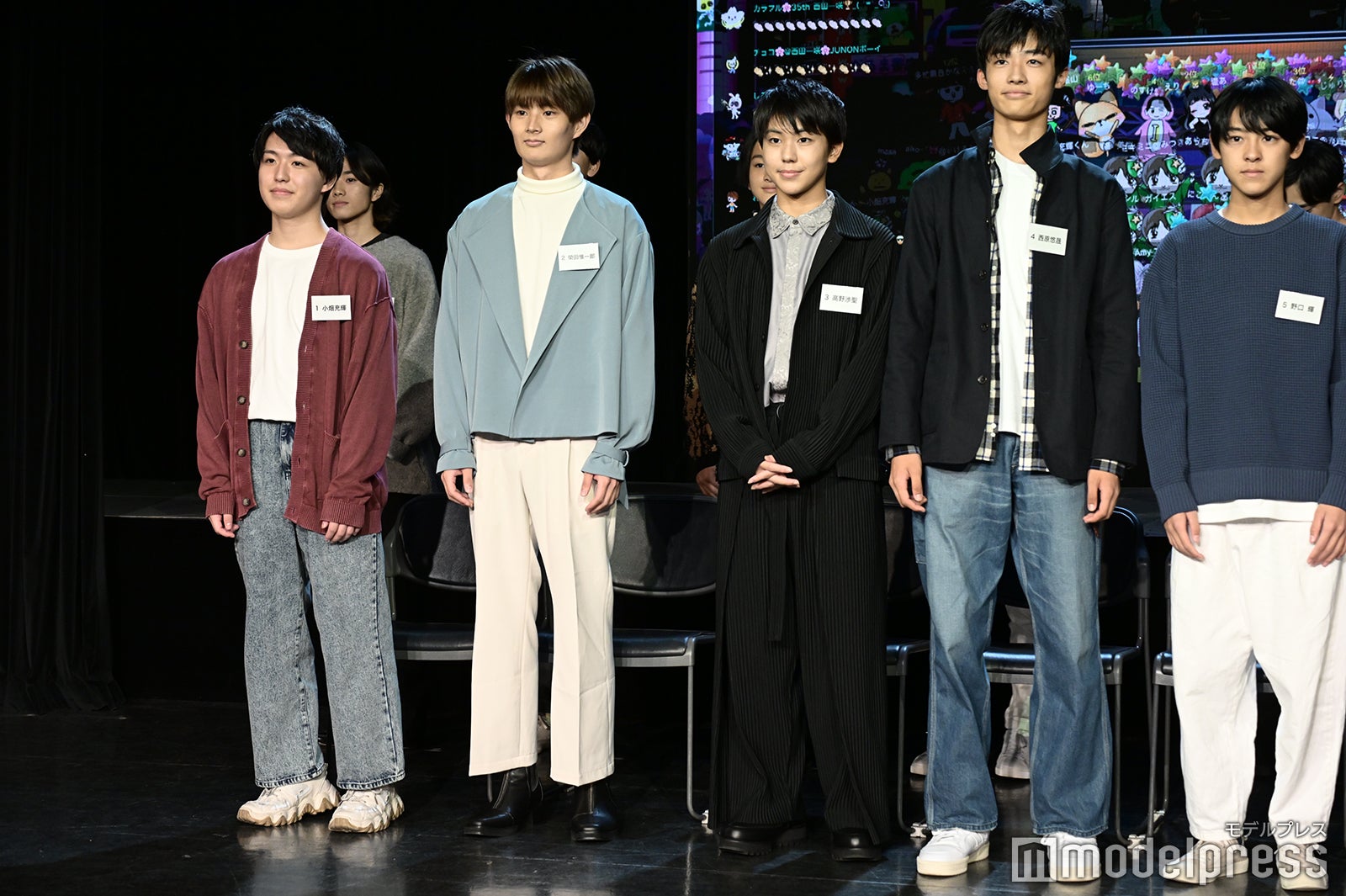 小畑充輝、榮田惟一郎、高野渉聖、西原悠晟、野口輝 （C）モデルプレス