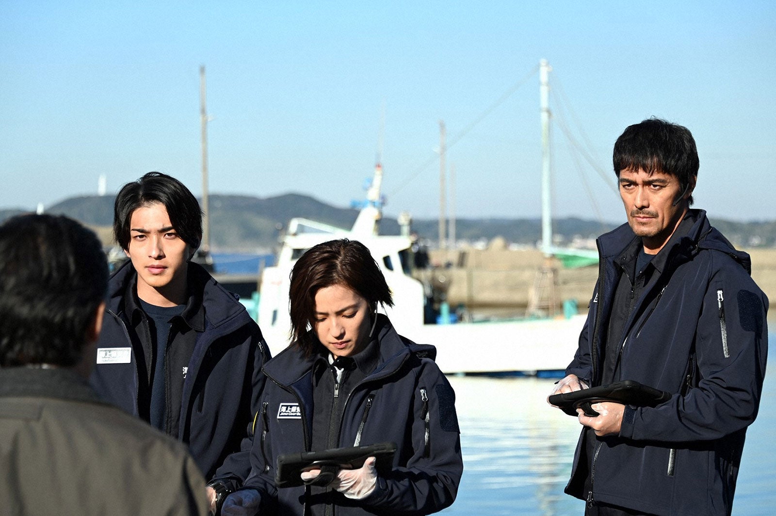 横浜流星、中村アン、阿部寛／「DCU」第2話より（C）TBS