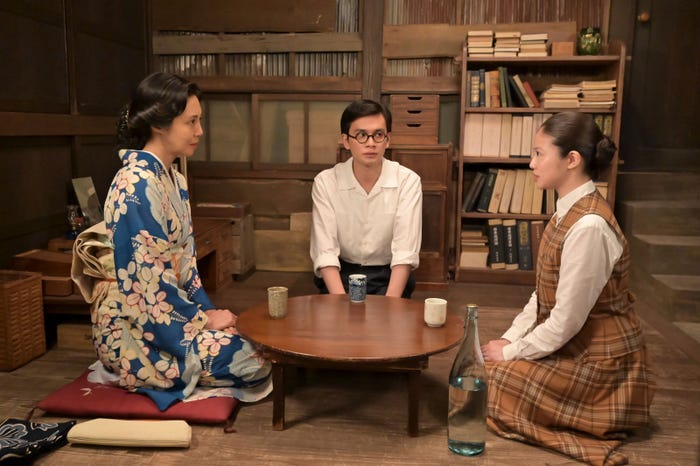 松嶋菜々子、北村匠海、今田美桜「あんぱん」第87話(C)NHK