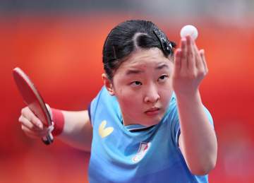 張本美和は銅メダル 世界1位王曼昱に1-4完敗で4強敗退 団体戦のリベンジならず