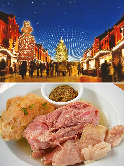 横浜赤レンガ倉庫のクリスマスマーケット・イルミネーション