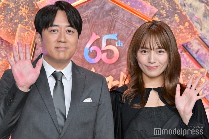 安住紳一郎アナ、川口春奈(C)モデルプレス