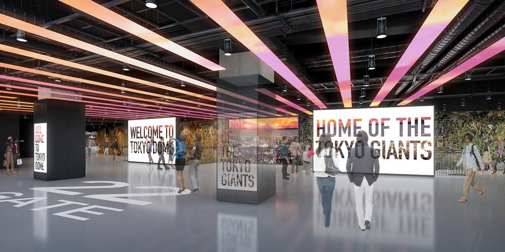 東京ドーム、過去最大規模リニューアル 完全キャッシュレス化&多彩なグループ席新設