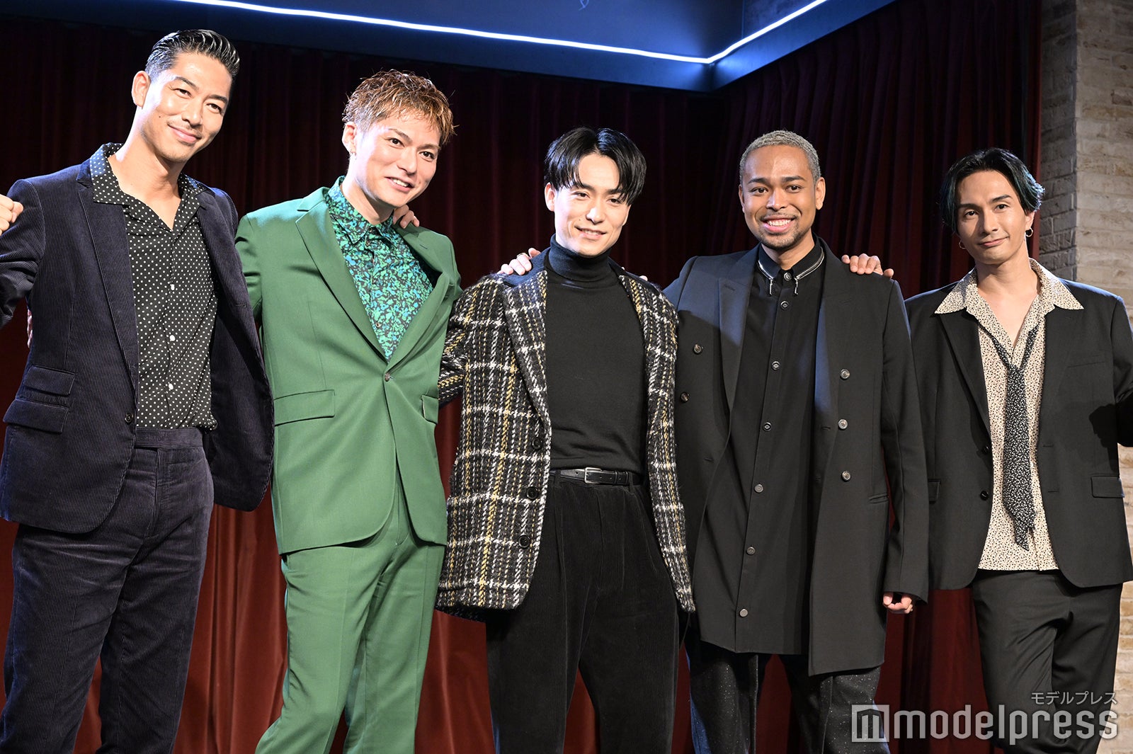 （左から）EXILE AKIRA、EXILE SHOKICHI、EXILE TETSUYA、EXILE NESMITH、橘ケンチ （C）モデルプレス