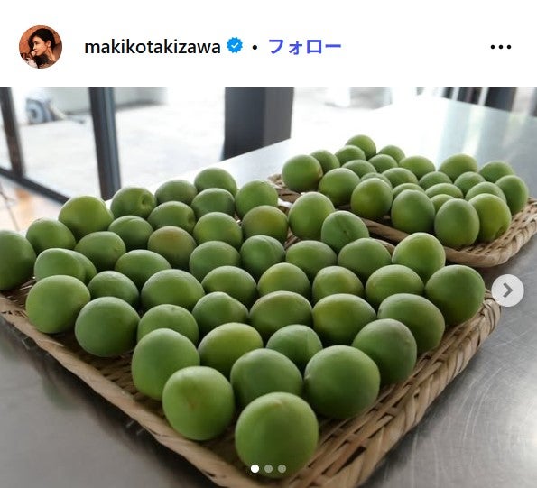 滝沢眞規子Instagramより