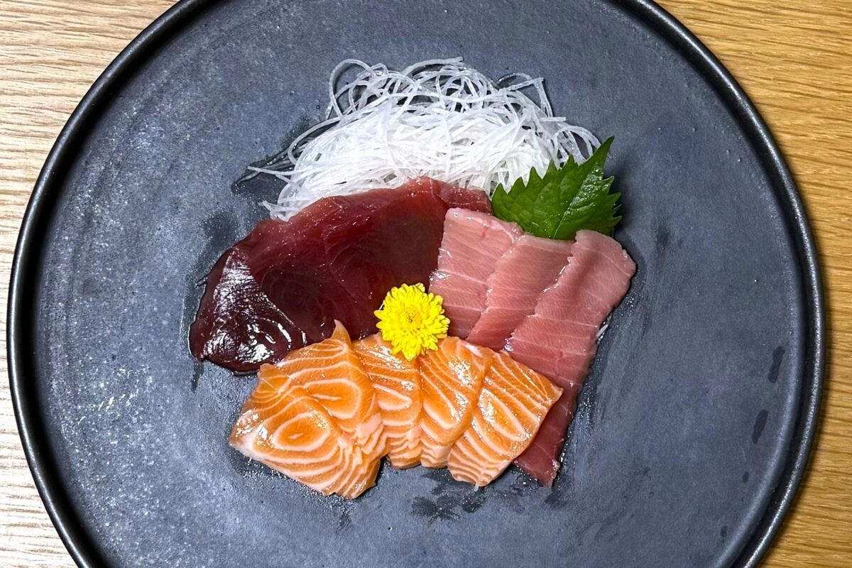 食べる前の刺身