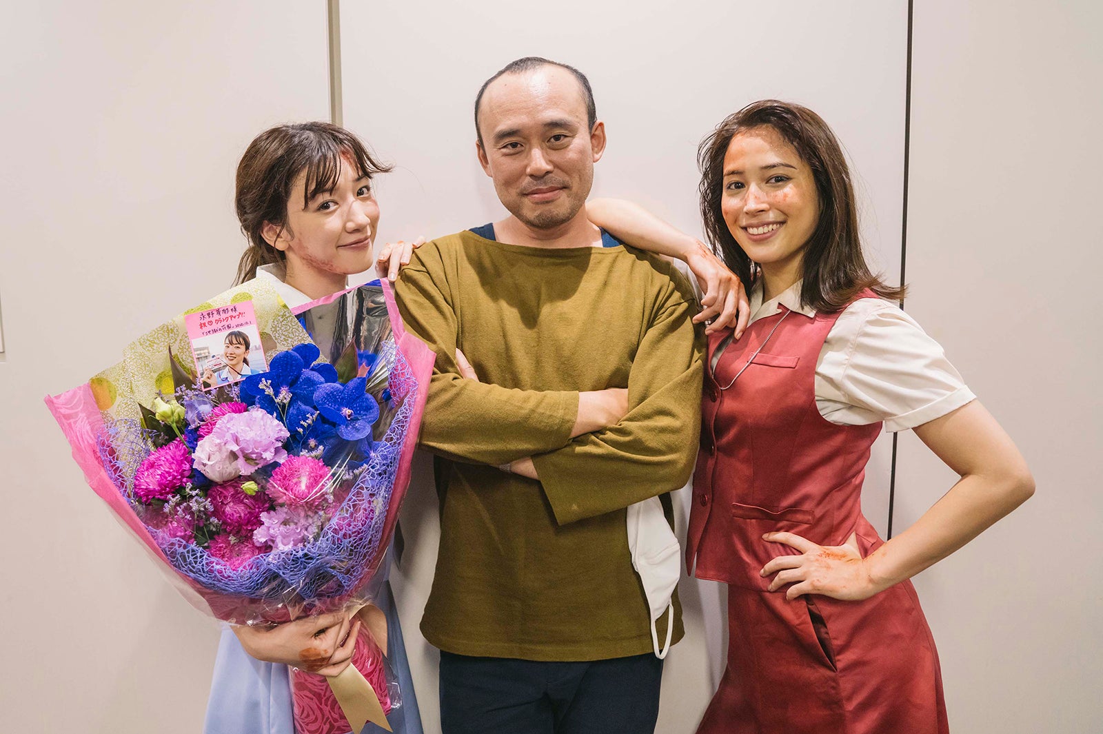 イベントで公開されたメイキング写真（C）2021「地獄の花園」製作委員会