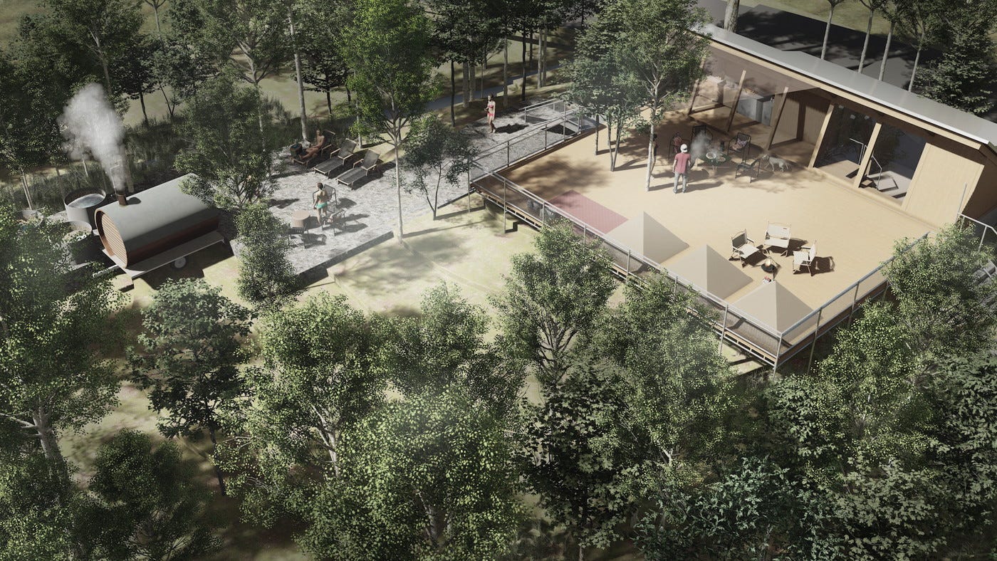 栃木にキャンプ&サウナ施設「ミスターフォレスト」森で“北欧の休日”を過ごすアウトドア空間