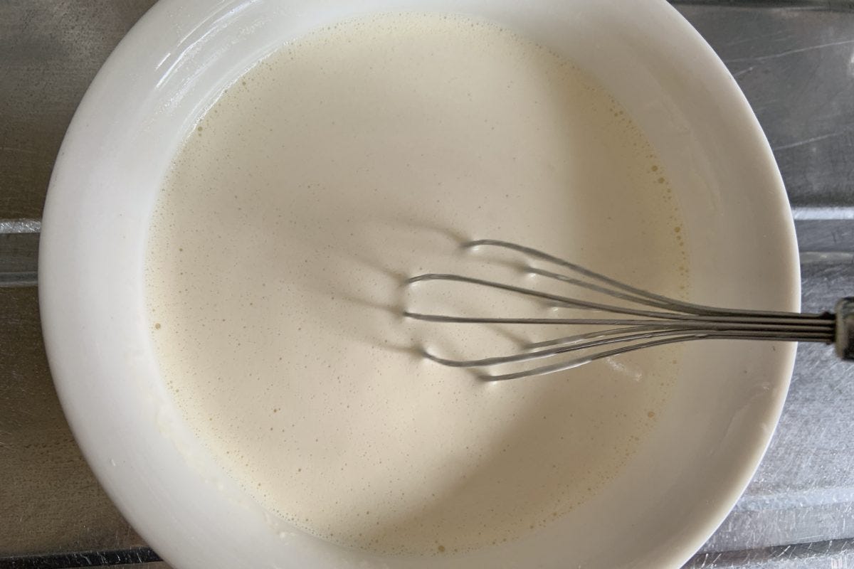 レンジでなめらかカスタードクリーム